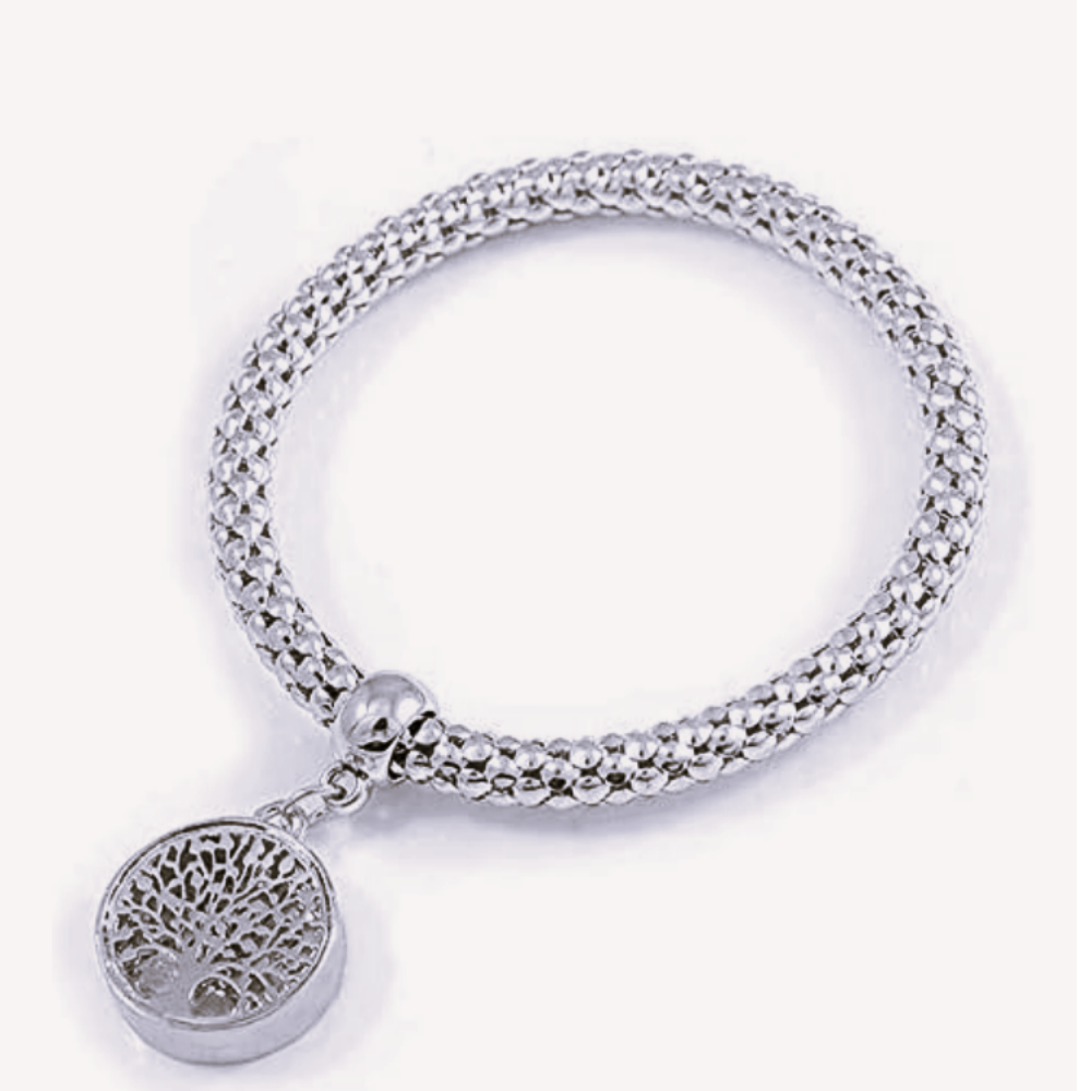 European Silver Color Tree Of Life Shaped Bracelet For Women And Men