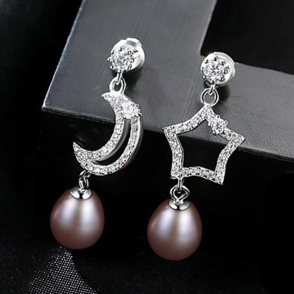 Luxury 925 Sterling Silver Earrings For Women, Girls, And Brides