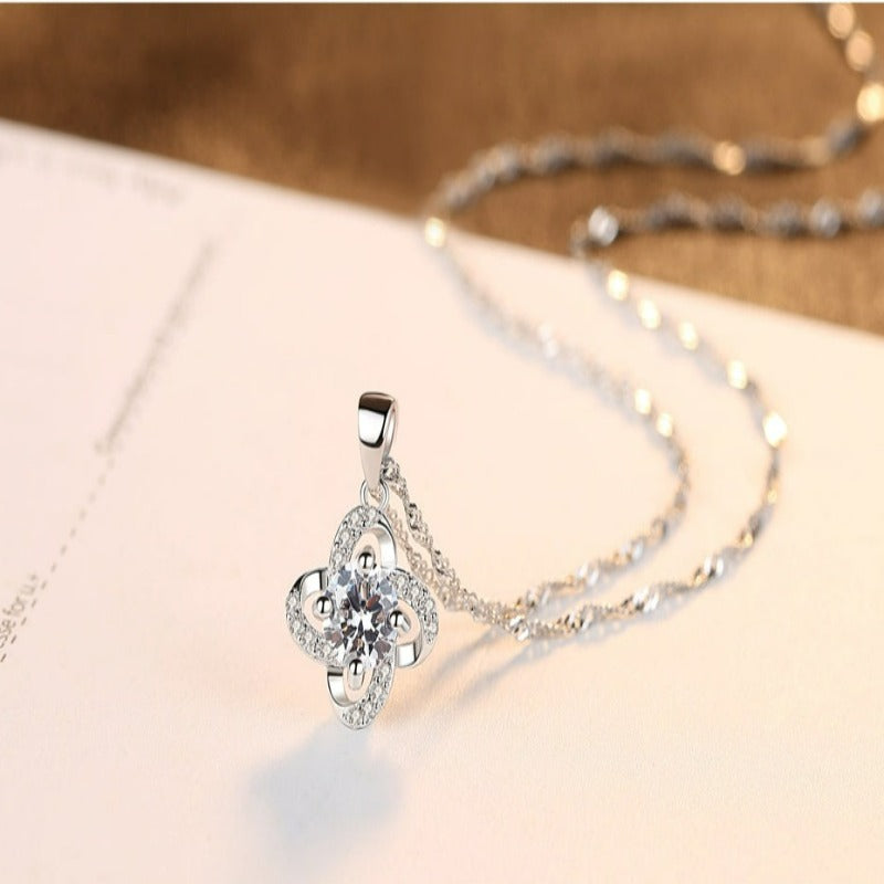Elegant Flower Shaped 925 Sterling Silver Jewelry Set Encrusted With Shiny Zircon Stones For Women, Girls, And Brides