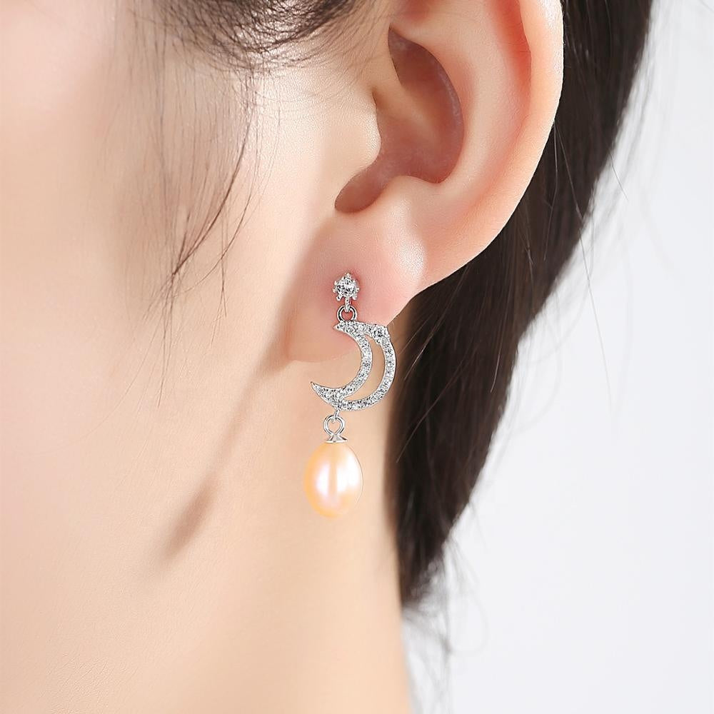 Luxury 925 Sterling Silver Earrings For Women, Girls, And Brides