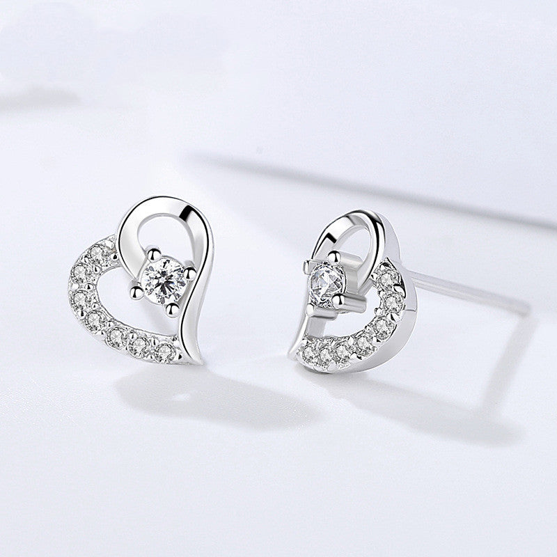 Luxury Rhodium Plated 925 Sterling Silver Earrings For Pretty Women And Brides