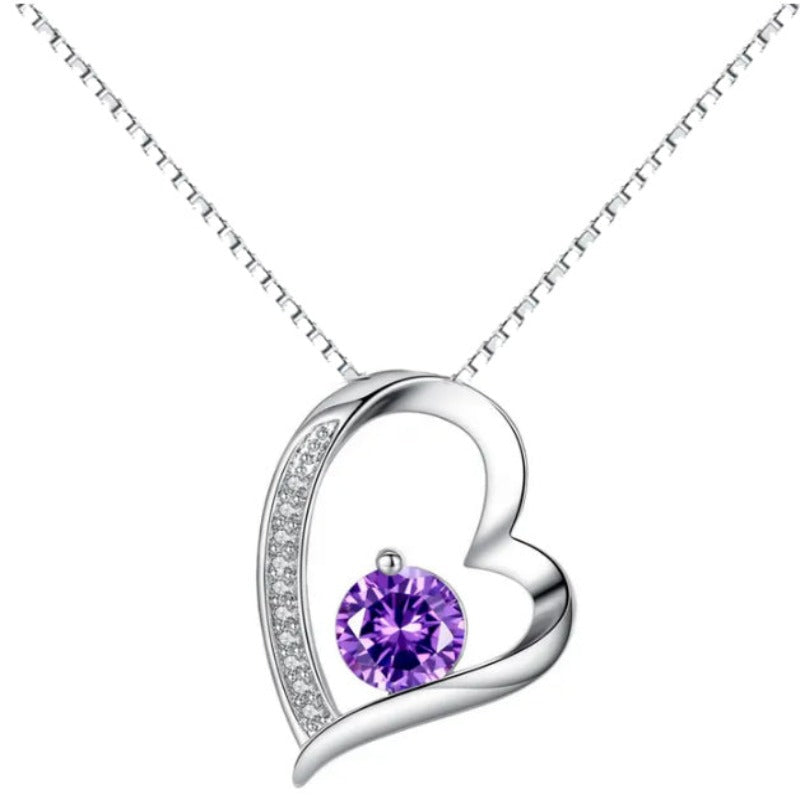 Luxury Rhodium Plated 925 Sterling Silver Necklace For Pretty Women, Girls, And Brides