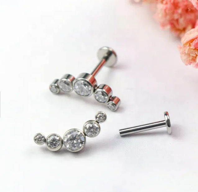 Shiny G23 Titanium Lip/ Ear Piercing Jewelry For Lovely women