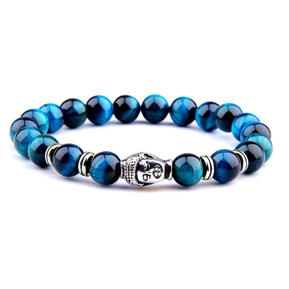 Trendy and Blue Color Buddha Head Shaped Bangle/ Bracelet For Women & Men & Girls