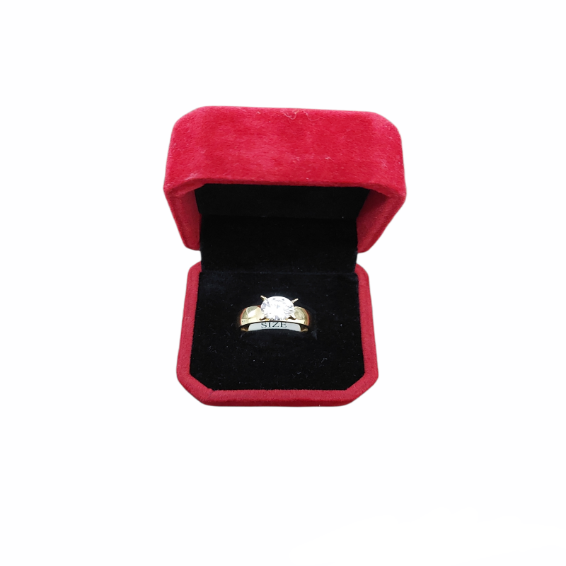 Trendy Gold Plated 316L Stainless Steel Ring For Women And Brides And Lovers