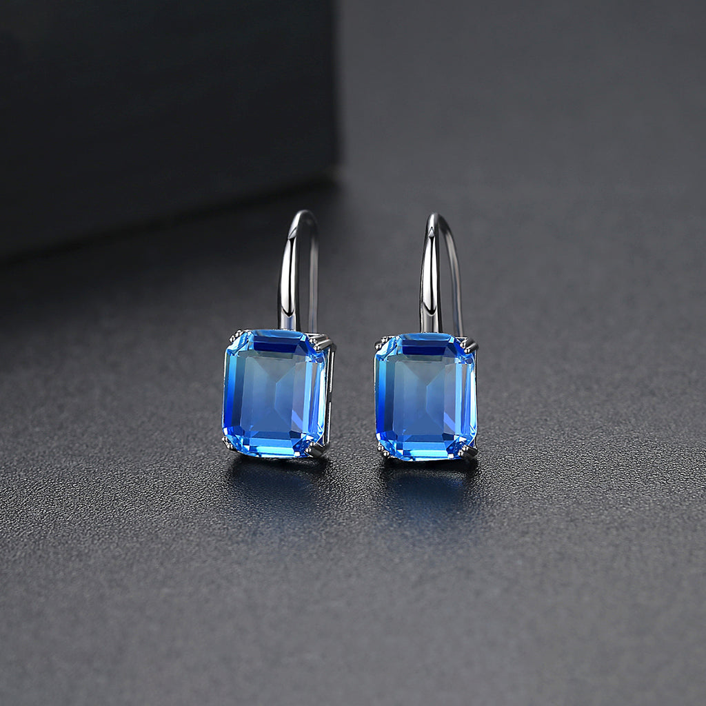 Trendy Multi Color Zircon Drop Earrings For Women, Girls, Brides, Princesses